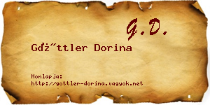 Göttler Dorina névjegykártya